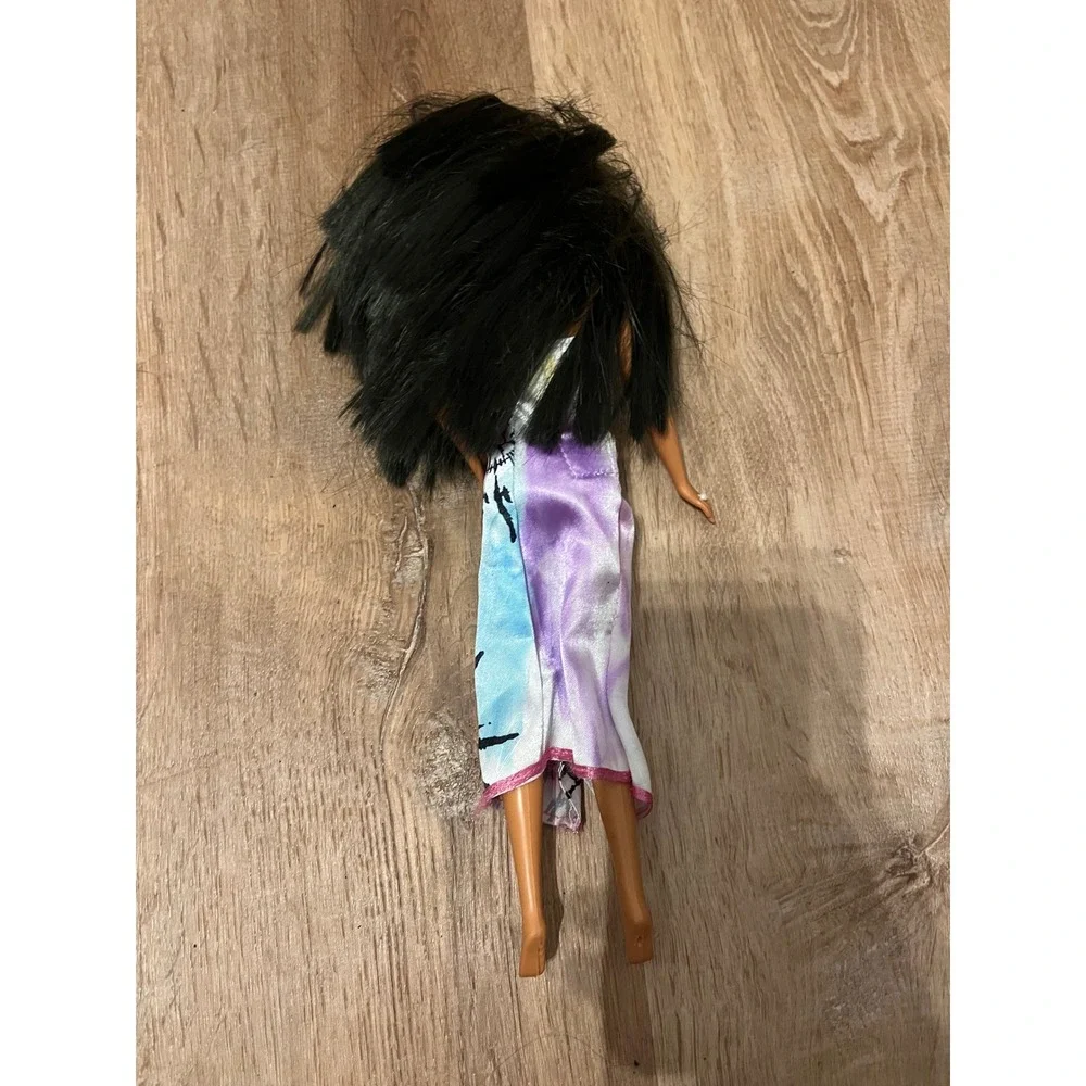 Vintage Barbie Teresa Tropical Sunburst‎ Satin Halter Dress 1990s Mattel